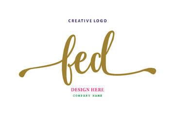 FED lettering logo is simple, easy to understand and authoritative