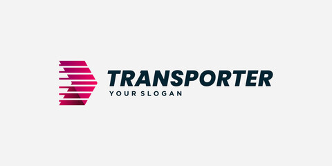 Transport logo with modern and professional concept Premium Vector