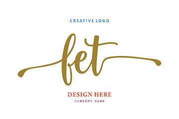 FET lettering logo is simple, easy to understand and authoritative