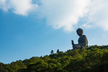 香港　ランタオ島の天壇大仏
