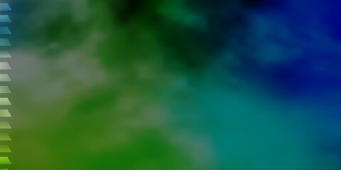 Light Blue, Green vector pattern in square style.