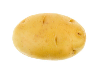 Fresh potato isolated on white background.