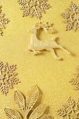 クリスマス・イメージの金色の背景