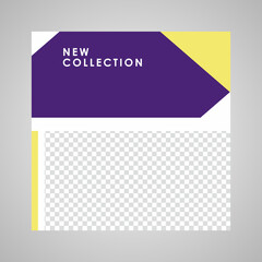 Fototapeta premium Set of sale banner template design. Editable post template social media banners for digital marketing. Vector illustration.