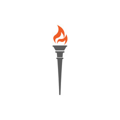 Torch  Logo Template vector symbol