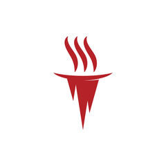 Torch  Logo Template vector symbol
