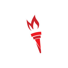 Torch  Logo Template vector symbol