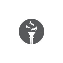 Torch  Logo Template vector symbol