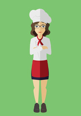 Cool lady chef