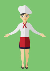 Cool lady chef