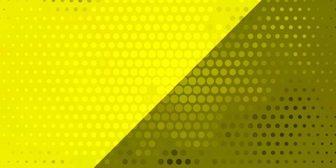 Light Yellow vector pattern with circles.