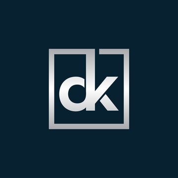 DK logo. Company logo. Monogram design. Letters D and K.