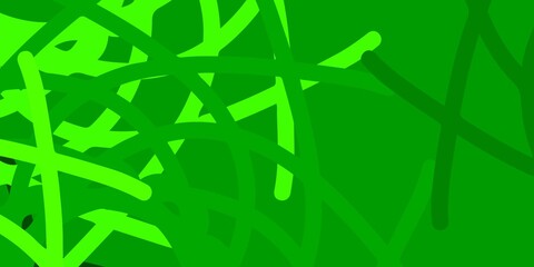 Light Green, Yellow vector backdrop with chaotic shapes.