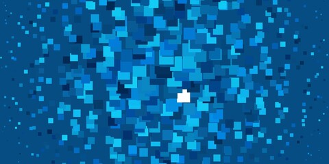 Light BLUE vector background with rectangles.