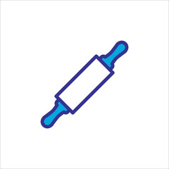 rolling pin icon vector design trendy