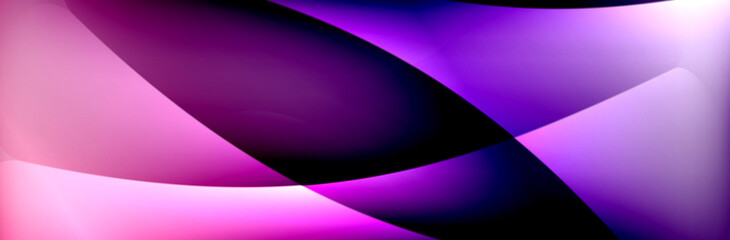 Fototapeta premium Fluid gradient neon color waves, vector abstract background