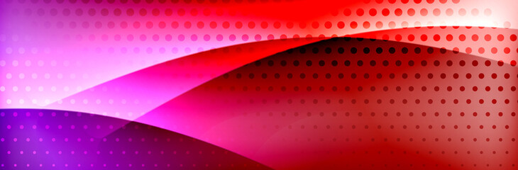 Fototapeta premium Fluid gradient neon color waves, vector abstract background