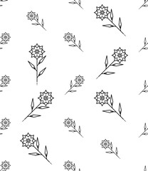 Floral Icon Seamless Pattern Y_2008001