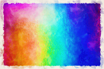 iridescent holography drawn in watercolors.