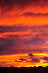 Fototapeta premium 夕焼け雲