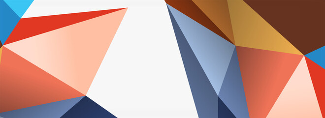 Fototapeta premium 3d mosaic abstract backgrounds, low poly shape geometric design