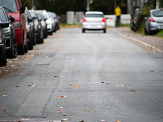 Cars on the street