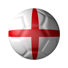 Obraz premium イングランドのサッカーボール型国旗