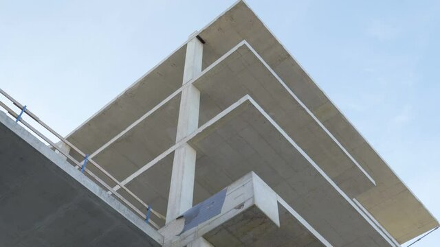 The view of the underconstruction building in the site in Estonia