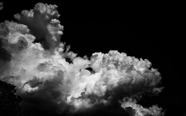Black and white clouds
