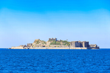 Fototapeta premium 世界遺産 軍艦島 全景