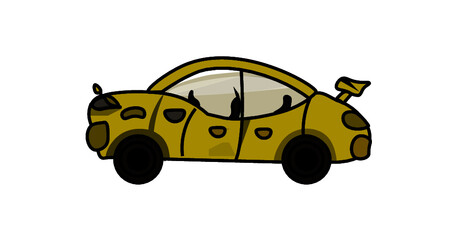 Naklejka premium toy car