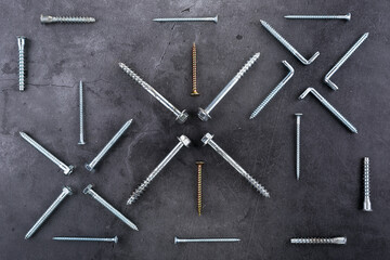 a variety of screws and self-tapping screws are very necessary for repair and other work