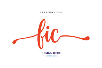 FIC lettering logo is simple, easy to understand and authoritativePrint