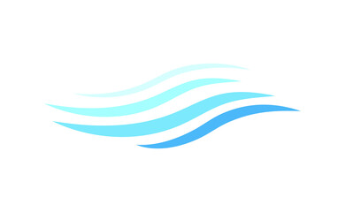 Ocean water wave icon object isolated on white background vector illustration
