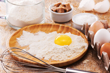 very good flour, great eggs for making delicious dough