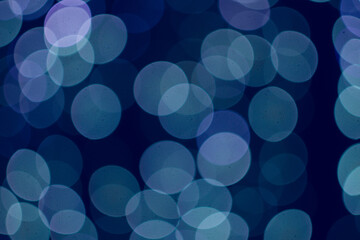 Abstarct bokeh lights. Blue bokeh background. 