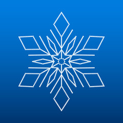 winter holidays snowflake star illustration