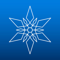 winter holidays snowflake star illustration