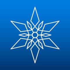 winter holidays snowflake star illustration