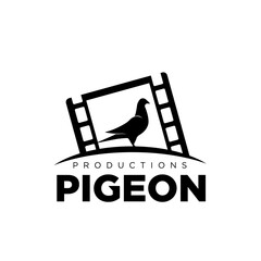 pigeon production film maker logo designs for entertainment