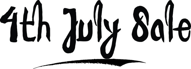 4th July Sale Bold Calligraphy Font For Sale Banners Flyers and Templates