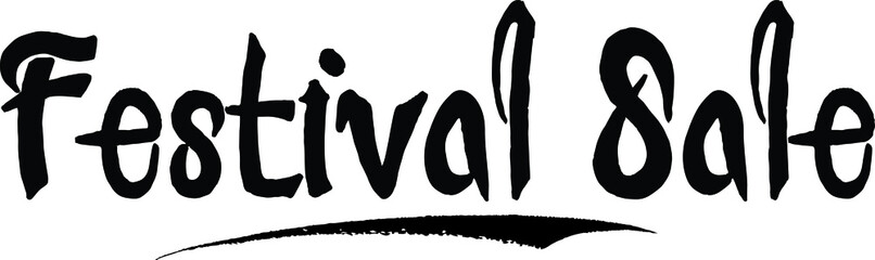 Festival Sale Bold Calligraphy Font For Sale Banners Flyers and Templates