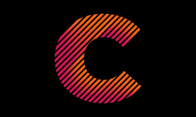 letter A black background