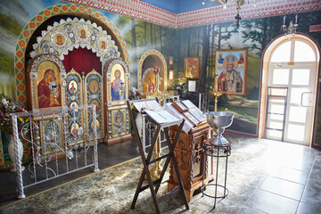 baptismal ceremony in Belarusian cherch