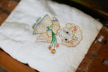 baptismal ceremony in Belarusian cherch