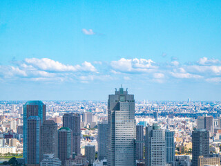 Obraz premium 【世界貿易センタービルより】東京都内、都市景観/築地方面