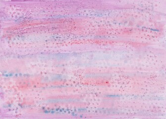 Watercolor wash with foil print, background in pink, blue and purple