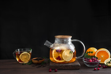 Citrus and cranberry tea