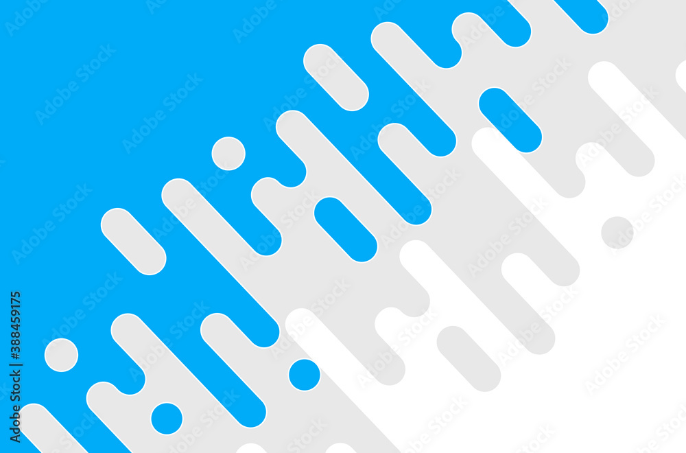 Wall mural blue rounded lines background. abstract dashed lines and dots.