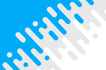 Blue rounded lines background. Abstract dashed lines and dots.